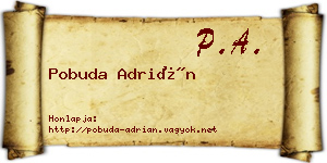 Pobuda Adrián névjegykártya